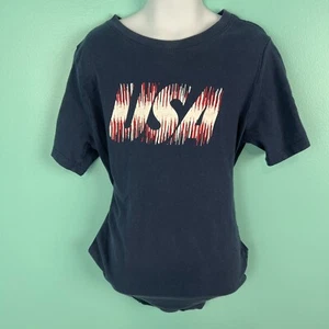 Boys Nike USA T-Shirt - Navy Blue - Youth Medium Athletic Fit Blue - Picture 1 of 3
