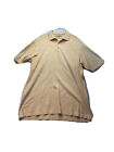 Tommy Bahama Mens Polo Size Large Silk Cotton Blend Short Sleeve Orange