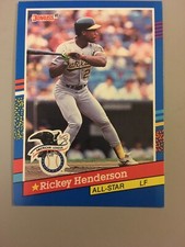 Rickey Henderson Leftfield American League All-Star 1990 Donruss #53