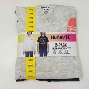 Hurley 2er Pack Mädchen Jugend Hoodie und T-Shirt, Größe S (7/8), Neu mit Etikett - Bild 1 von 6