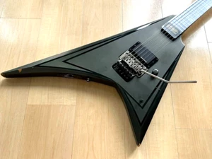 EDWARDS E-AL166 BLACKY Alexi Laiho Model Electric Guitar From Japan - Picture 1 of 11