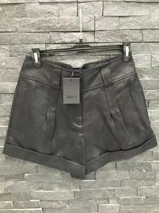 Neu mit Etikett Bird by Juicy Couture schwarze Edlyn Raffia Shorts Größe 2 $ 248 - Bild 1 von 6