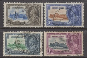 Sierra Leone 1935 KGV Silber Jubiläum Briefmarken. Fine Used (FU) - Bild 1 von 1