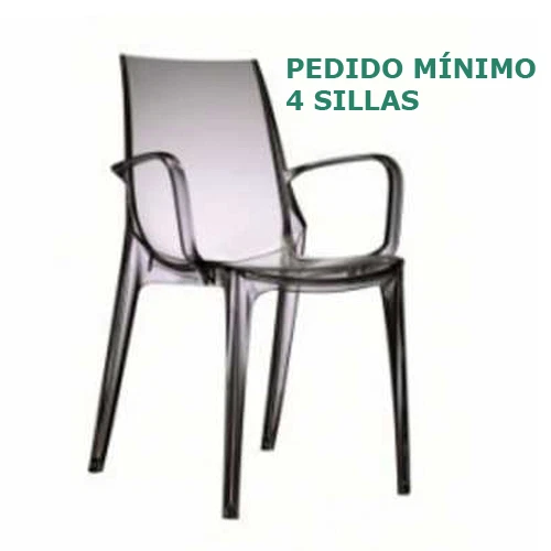 Butaca modelo Vanity, color transparente fume, apilable, Scab Design - Immagine 1 di 1