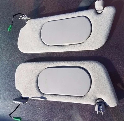 02-05 FORD EXPLORER SUN VISOR SUNVISOR GRAY GREY OEM MOUNTAINEER LIGHTED PAIR - Image 1 of 4