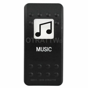 OTRATTW Carling Technologies Contura II Rocker only, MUSIC, WHITE LENS - Foto 1 di 2