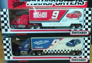 Lot of 2 1990 - 1991 Matchbox Superstar Transporters #9 Bill Elliott Coors - Picture 1 of 1