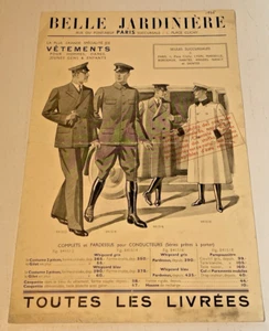 Catalogue BELLE JARDINIERE avec Tarifs - Toutes les Livrées  - Septembre 1936. - Picture 1 of 3