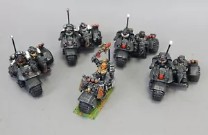Warhammer 40k Metal Attack Bike Motorcycle Unit Squad Painted Dark Angel Talon - Picture 1 of 5