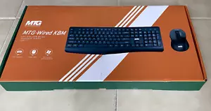 MTG-Wired KBM full size keyboard and mouse BRAND NEW SEALED - Picture 1 of 5