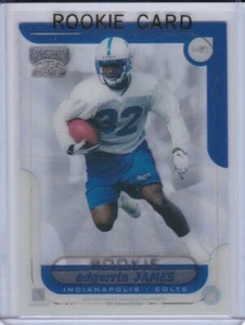 Tarjeta de novato Edgerrin James 1999 Playoff Momentum RC Fútbol Indianapolis Colts - Imagen 1 de 2