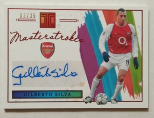 2021-22 Panini Impeccable Premier League Masterstrokes Gilberto Silva Auto /35