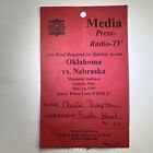 1995 Media Press Pass Nebraska Shuts Out Oklahoma 37-0 3ème saison parfaite Tommie