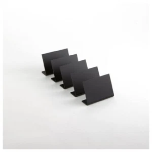 Metal Chalkboard Easels 6pc and tags with rope hanger black 6pc NEW - Picture 1 of 3