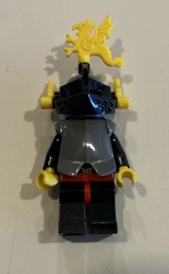 Lego Minifigura - Castillo Caballero Negro Dragón Amarillo Plumas 6086 - Imagen 1 de 3