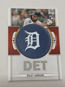 Riley Greene Detroit Tigers 2023 Topps Patch Relic Rookie Card #TLP-RG - Bild 1 von 2