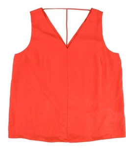 bar III Womens V-Back Knit Blouse, opticorange, 2XL - Picture 1 of 2