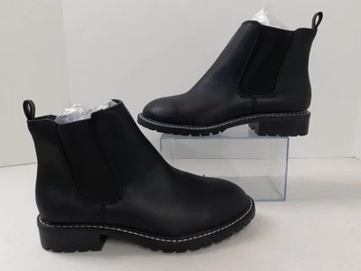 Torrid Chelsea Chunky Block Heel Ankle Boots Women Size 7WW Black Bootie Zipper - Image 1 of 4