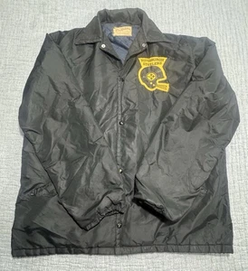 Vintage 1960’s Pittsburg Steelers Jacket XL Button Up Windbreaker Helmet Patch - Bild 1 von 10
