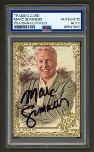 Tarjeta dorada firmada por Marc Summers 2019 Topps Allen & Ginter #151 (PSA) Double Dare - Imagen 1 de 2