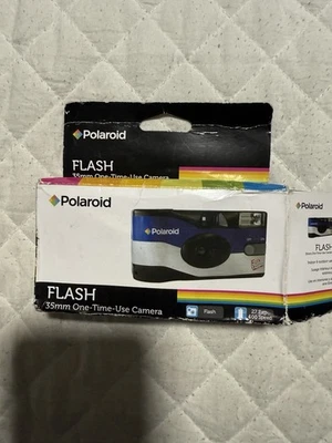 Polaroid 35mm One-Time-Use 27exp 400 ASA Film Camera w/ Flash FS73-04 EXP 06/19 - Image 1 of 4