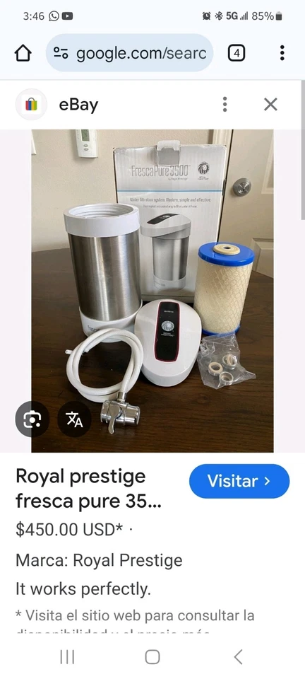 Sistema de agua potable Royal Prestige FP3500 Foto 1 de 1