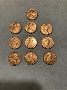 Estate Sale 1973-S BU DDO DDR Lot  Of 10  Lincoln Penny Dates- Mint Mark- Words - Bild 1 von 22