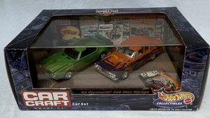 Hot Wheels Vintage "Car Craft Magazine" Set Collectible Muscle Car-Series 5-1999 - Picture 1 of 5
