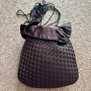 Bottega Veneta Vintage Dark Brown Leather Party Bag Rare Limited Edition from JP - Bild 1 von 4