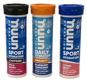 3× Nuun SPORT Electrolyte WILD BERRY. BLUEBERRY TANGERINE• CITRUS 10 Count 6/25+ - Picture 1 of 11