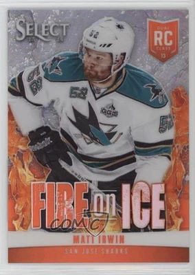 2013-14 Panini Select Fire on Ice Rookies Silver Prizm /25 Matt Irwin #FR-33 RC - Image 1 of 2
