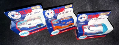 1993 MLB New York Yankees  & New York Mets Matchbox Collectible Trucks LOT OF 3 - Image 1 of 4