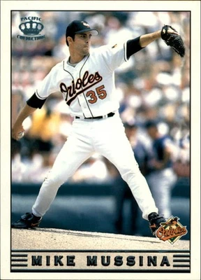 1999 Pacific Crown Collection Platinum Blue #37 Mike Mussina Baltimore Orioles - Image 1 of 2