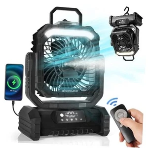 Portable Misting Fan with Light, 30000mAh Rechargeable Battery Cooling - Picture 1 of 7