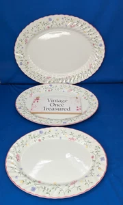 Summer Chintz SET of 3 x GRADUATED SERVING PLATTERS * Johnson Brothers * VGC - Picture 1 of 8