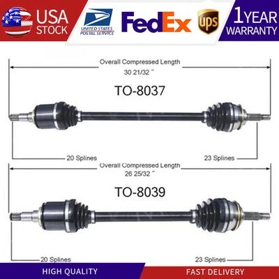 For Toyota Tercel FWD/4WD 1983 1984 1985 1986 Front CV Axle Joint Half Shaft - Image 1 of 4