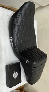 OS&D Advanblack Black "Promonkey" Extended Reach Seat for '09-'23 Harley Touring - Bild 1 von 11