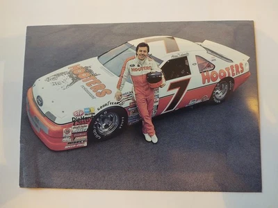 Postal NASCAR Alan Kulwicki #7 Hooters Ford Thunderbird 1991 Foto 1 de 2