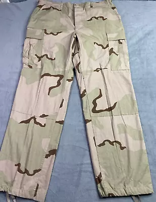Vintage US Military Pant Men Large Reg Desert Storm Camo 98 Combat BDU Cargo - Image 1 of 4