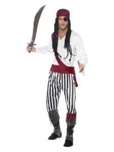 Disfraz de Pirata Hombre Elegante Adultos Piratas del Caribe Película Para Hombre Med - Imagen 1 de 2