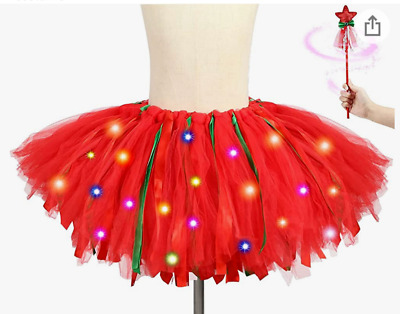 Tutu LED Light Up Holiday Party Birthday Princess Skirt Girls 21  NEW • 15€