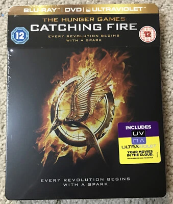 STEELBOOK Hunger Games Catching Fire UK Blu-ray RARE New & Sealed - Image 1 of 4