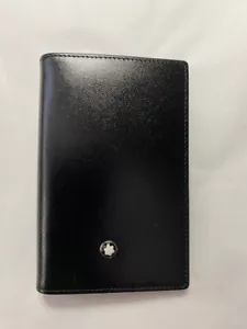 Mont Blanc Luxury Black Leather Collection Business Card Holder 14108 - Picture 1 of 20