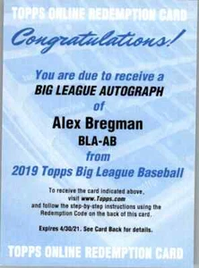 2019 Topps Big League Baseball Part 3 Insert and Autograph Cards - Picture 1 of 193