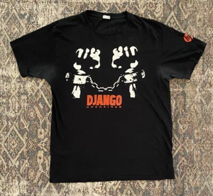 Django Unchained Official Movie Promo T Shirt 2012 Columbia Pictures SZ XL Black - Picture 1 of 6