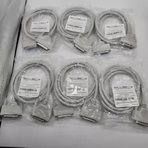 6 DB25 DB 25 IEEE1284 6 ft 25-Pin Male Female M/F Parallel Cable Extension Cord - Picture 1 of 2