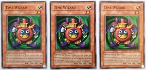Yugioh! TCG Time Wizard Cards- 3X - SDJ-015 1st Edition, SDJ-015- NM - Picture 1 of 3