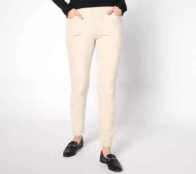 Belle by Kim Gravel Tall Knit Corduroy Jeggings Natural Sie 22WT A627962 - Image 1 of 2