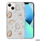 Silicone Phone Case Cover Cute Cat Prints iPhone 12 13 Samsung 20 21