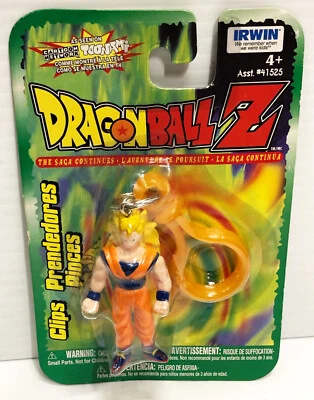 Figura Son Goku Clip Dragonball Z IRWIN 1999 Funimation Sin usar, en caja nuevo en paquete Foto 1 de 4